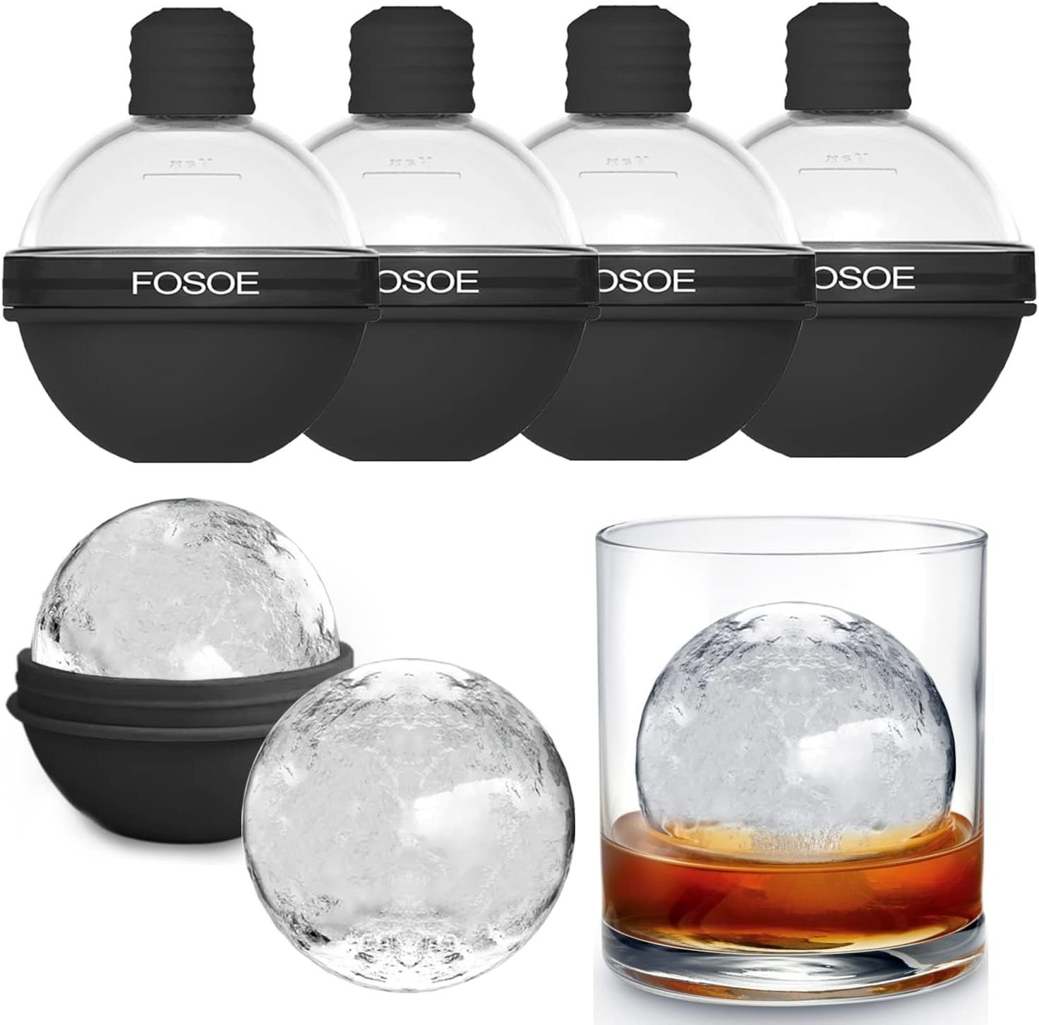 Coaster Mold Round - Silicone Ice Ball Molds for Whiskey