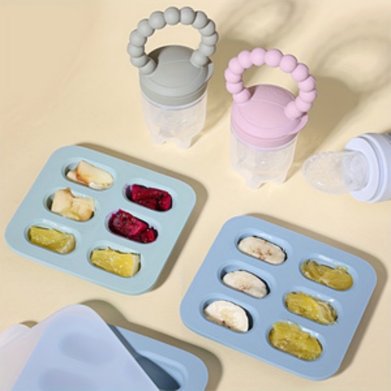 Silicone Mold Tray - 2pcs/set Baby Feeding Set: Fruit Feeder