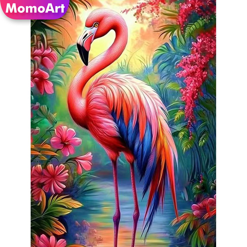 Resin Craft For Beginners - Momoart Diamond Painting Flamingo Animal DIY