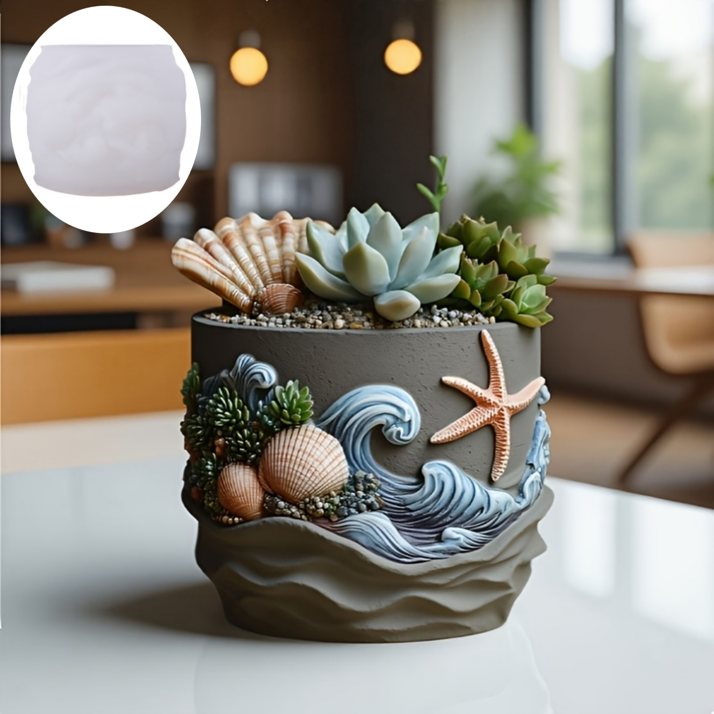Resin Ocean Wave Mold - Resin silicone mold 3D ocean wave