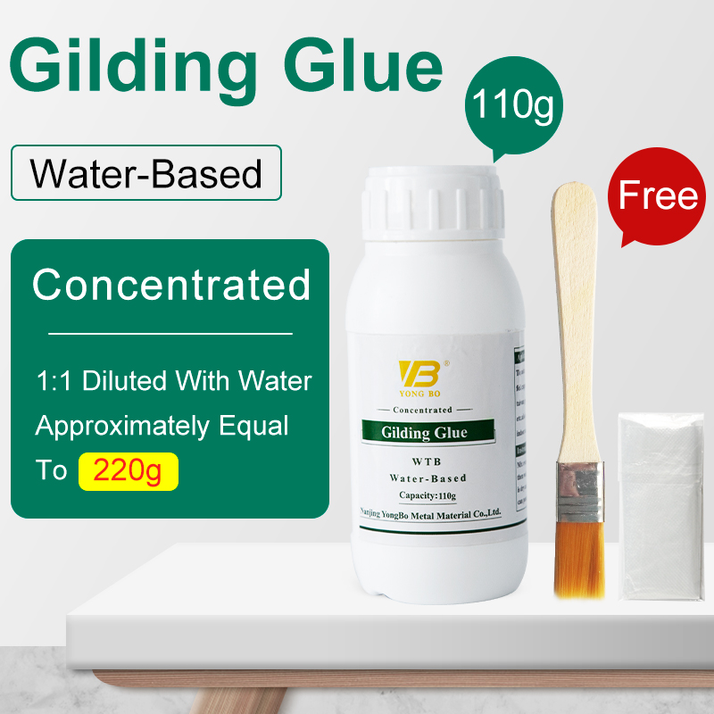 Gold Foil Flakes - 110g Gilding Glue for Gold Leaf