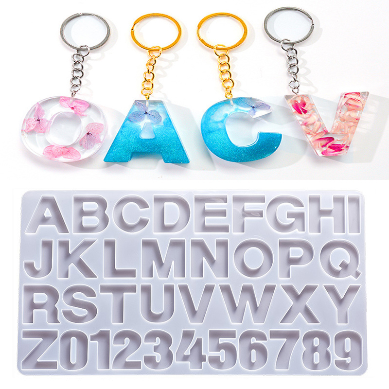 Resin Pigment Set - Alphabet Epoxy Resin Silicone Mold DIY