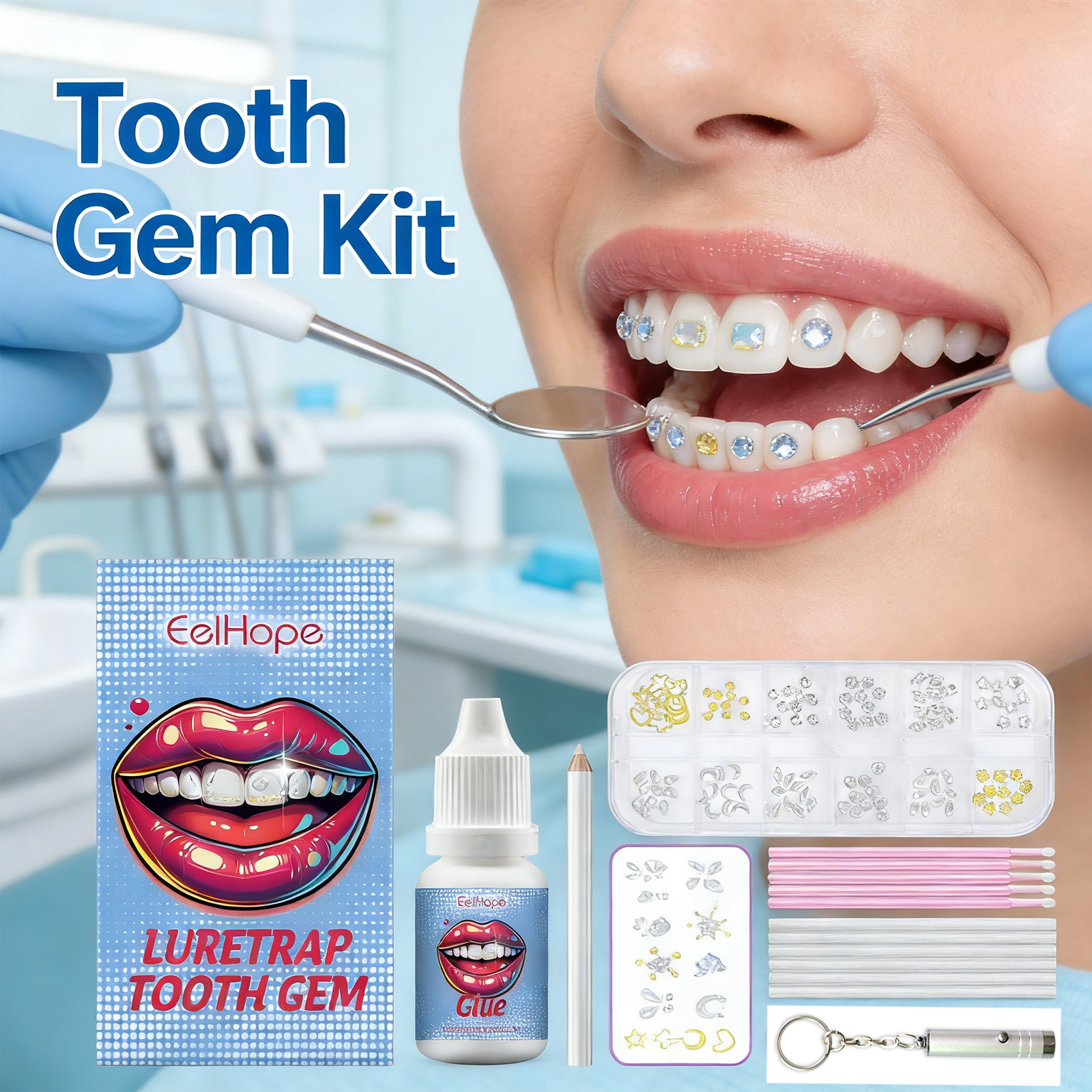 Resin Jewelry Kit - Tooth Gems Sparkling Teeth Jewelry Party