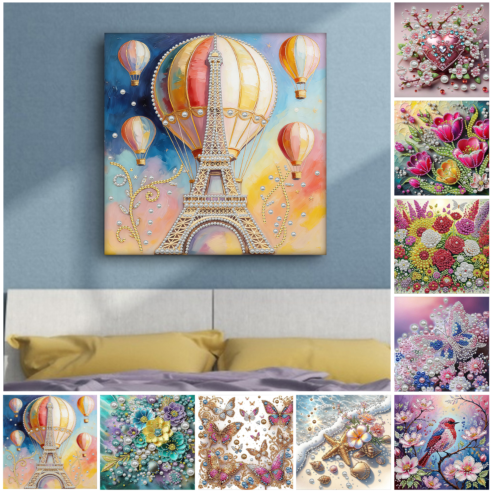 Resin Craft For Beginners - DIY Pearl Gem Paintings Picture Arts