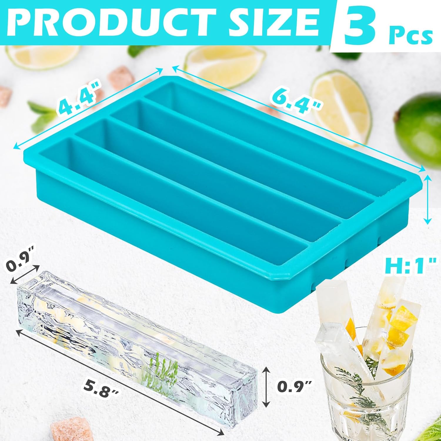 Long Ice Cube Sticks Mold for  - đánh giá và giá Silicone Mold Tray
