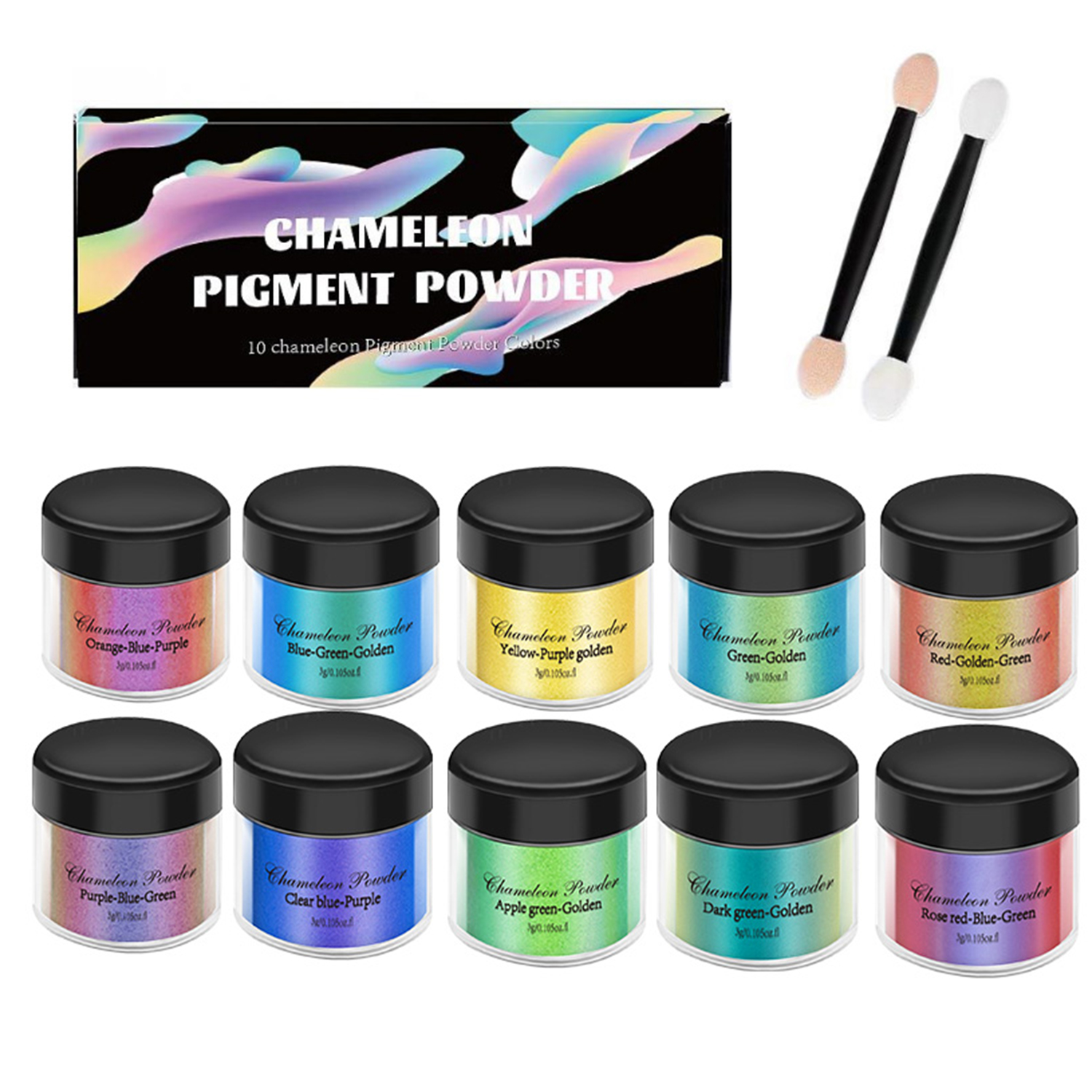 10/20pcs Mirror Chameleons Pig - đánh giá và giá Resin Pigment Set