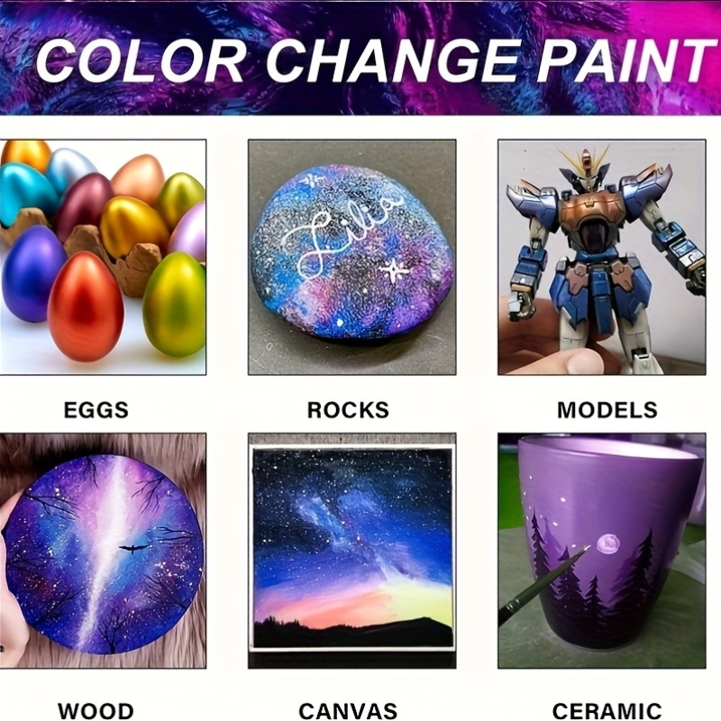 Acrylic Paint Set 6 Colors 50m - đánh giá và giá Resin Pigment Set