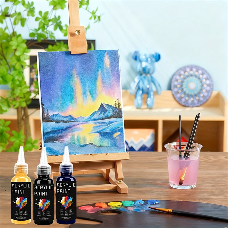 Acrylic Paint Set 6 Colors 50m - đánh giá và giá Resin Pigment Set