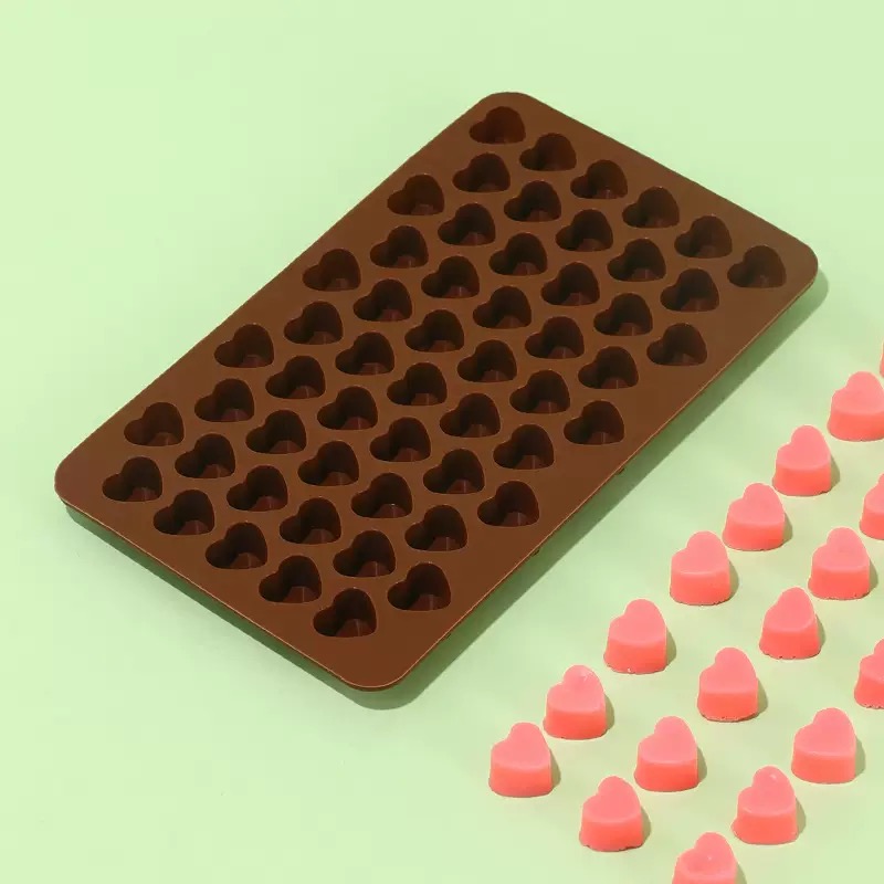 55Cavities Small Heart Silicon - đánh giá và giá Silicone Mold Tray