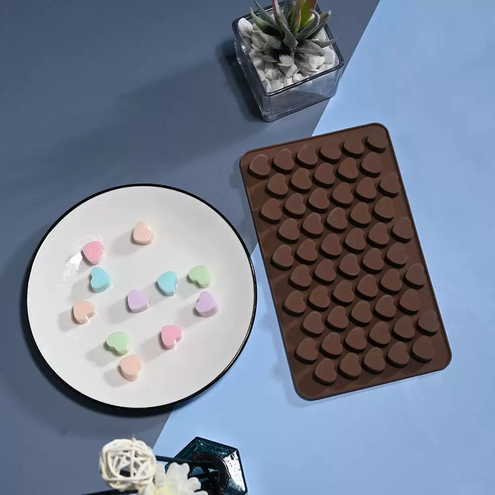 55Cavities Small Heart Silicon - đánh giá và giá Silicone Mold Tray