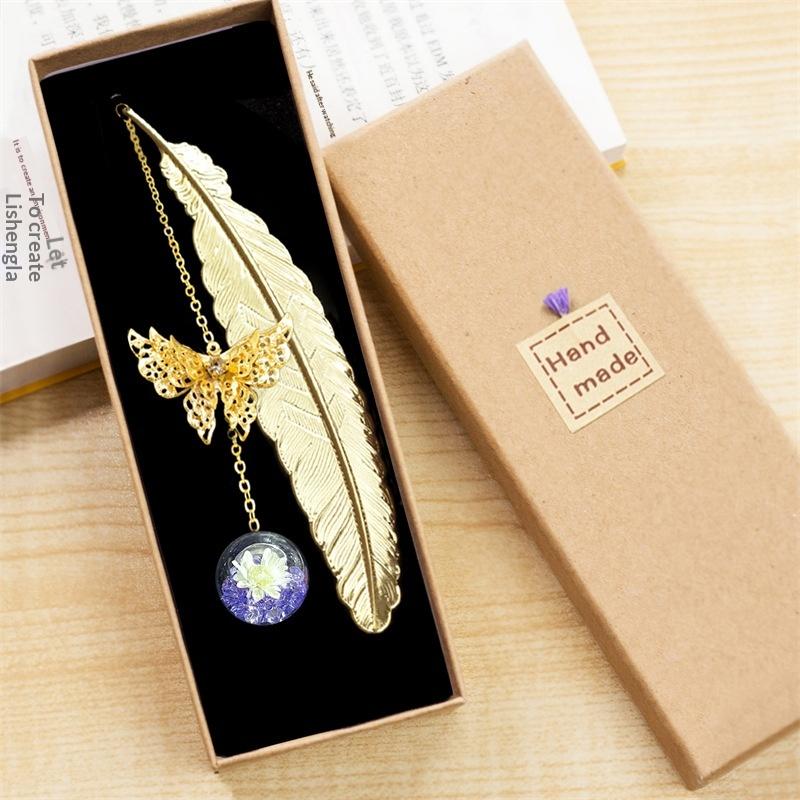 1PC Metal Bookmark Creative Im - đánh giá và giá Dried Flower Bulk