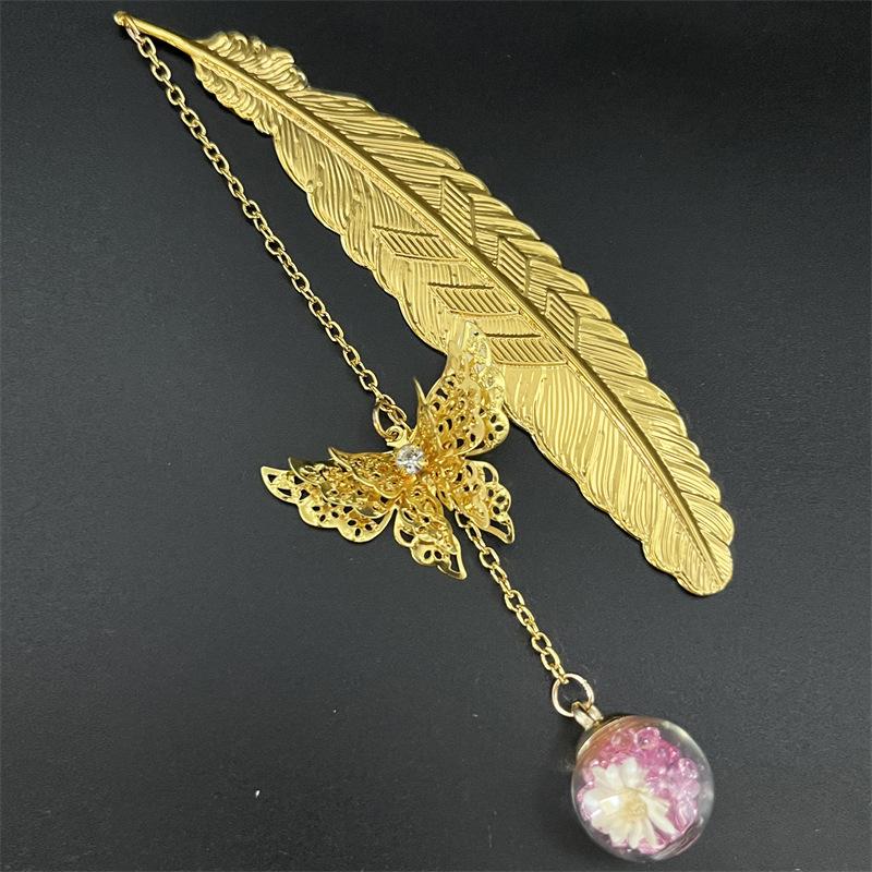 1PC Metal Bookmark Creative Im - đánh giá và giá Dried Flower Bulk