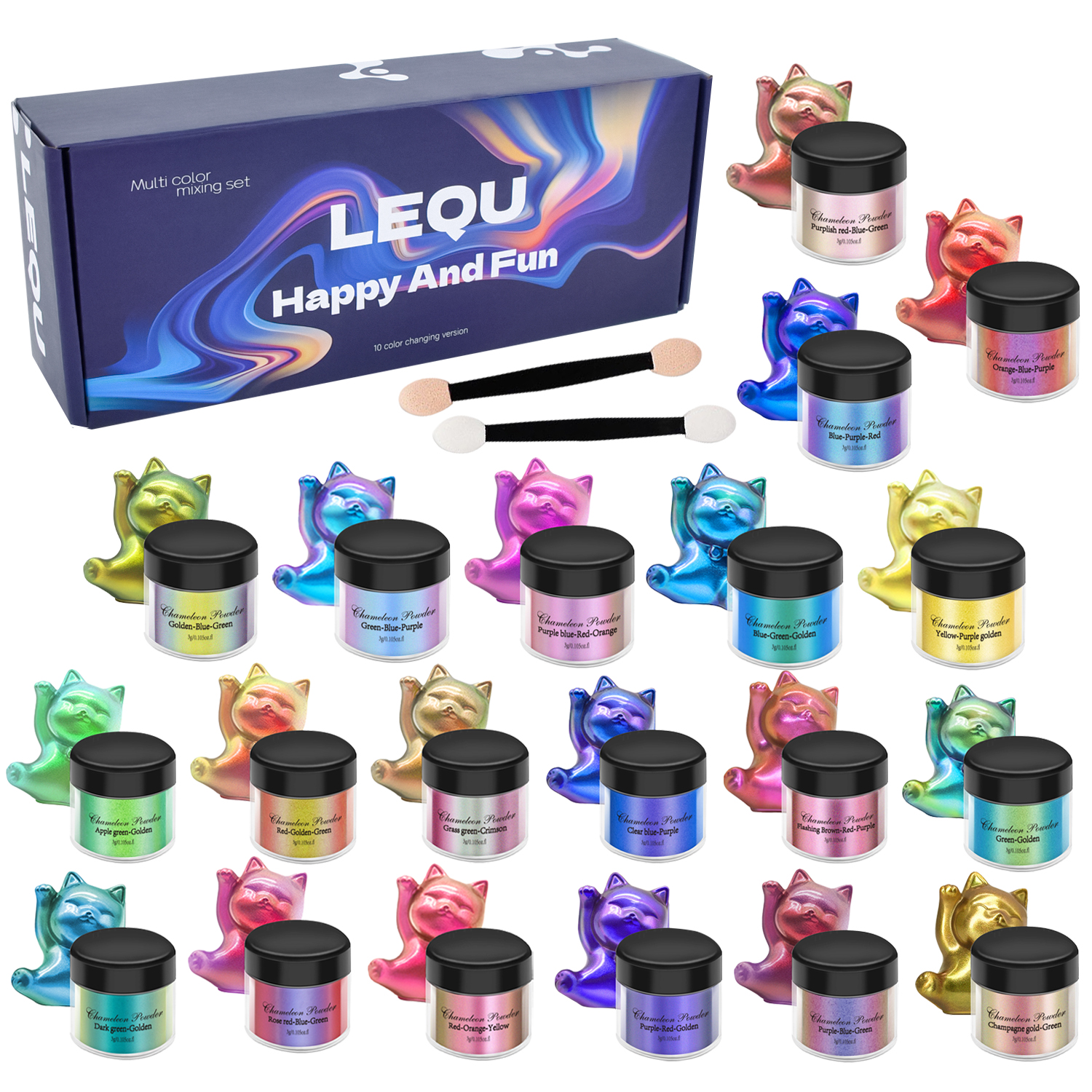1 Set Chameleon Powder Nail Ch - đánh giá và giá Resin Glitter Pack