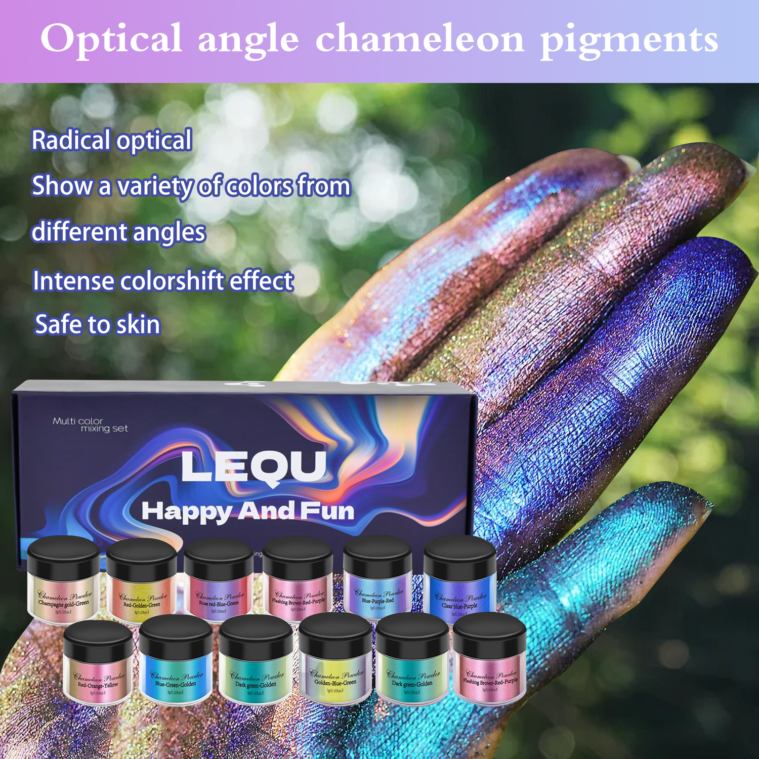1 Set Chameleon Powder Nail Ch - đánh giá và giá Resin Glitter Pack