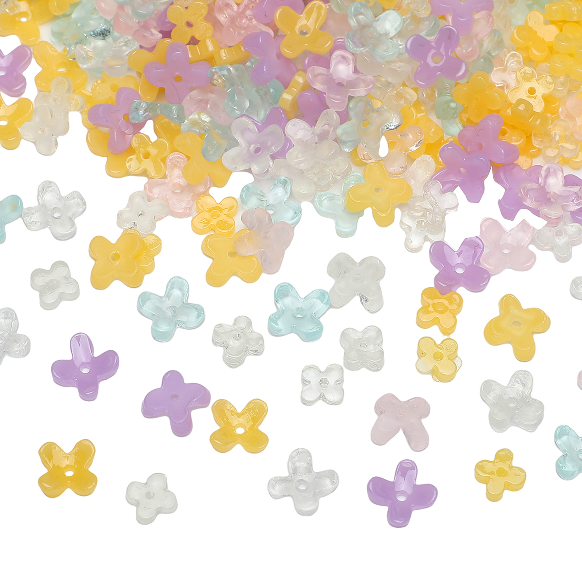 20pcs 5 7mm Resin 4 Petals Flo - đánh giá và giá Flower Preservation Resin