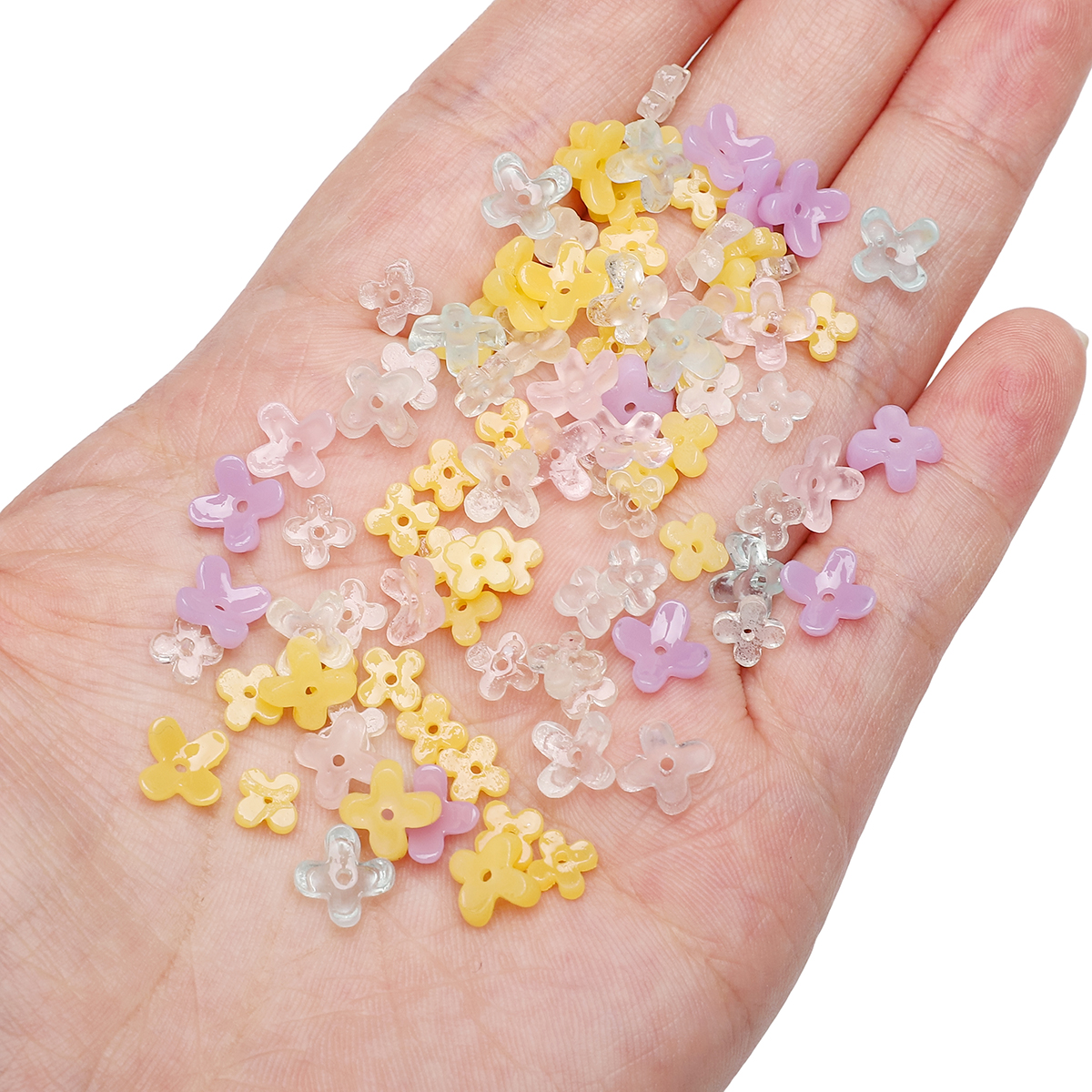 20pcs 5 7mm Resin 4 Petals Flo - đánh giá và giá Flower Preservation Resin