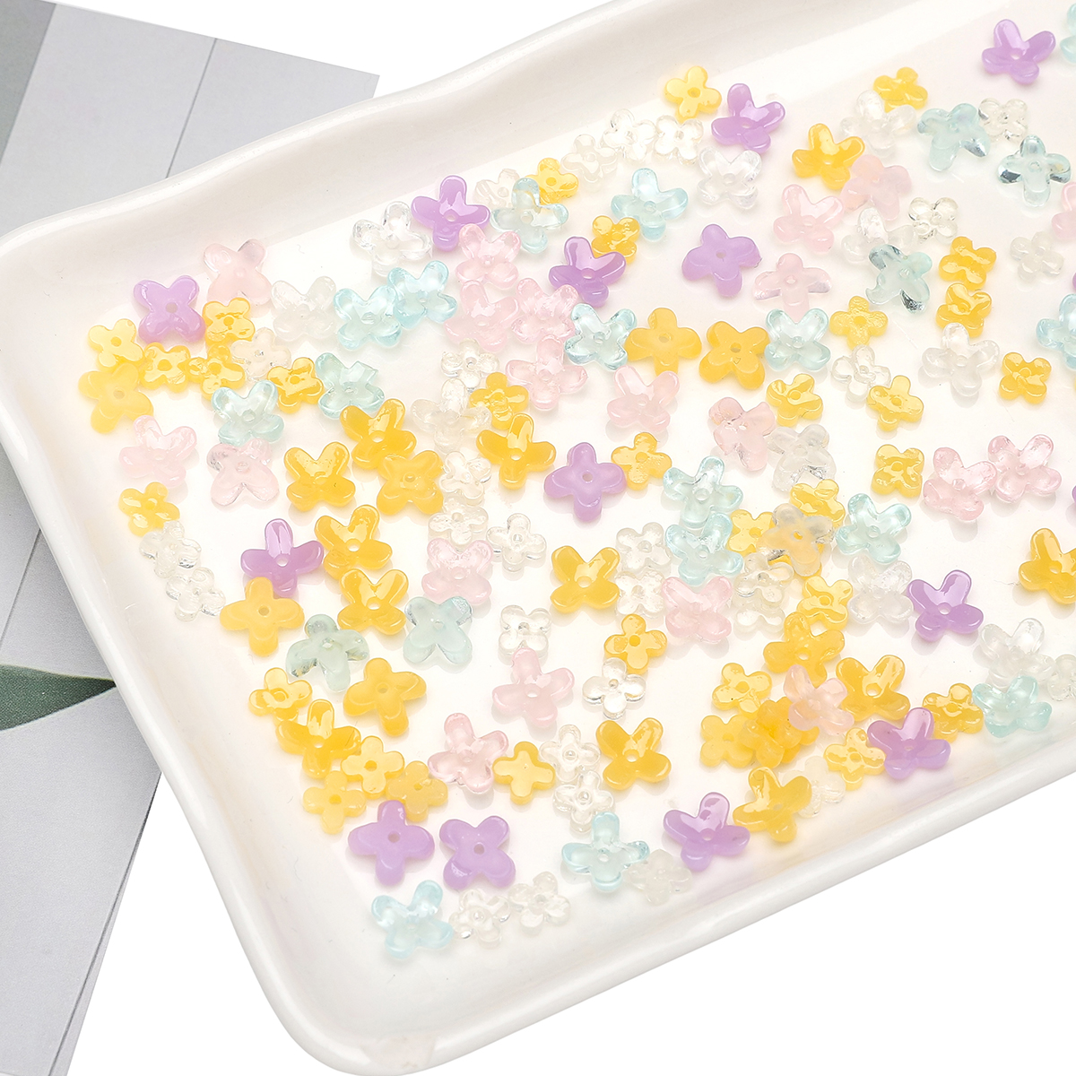 20pcs 5 7mm Resin 4 Petals Flo - đánh giá và giá Flower Preservation Resin