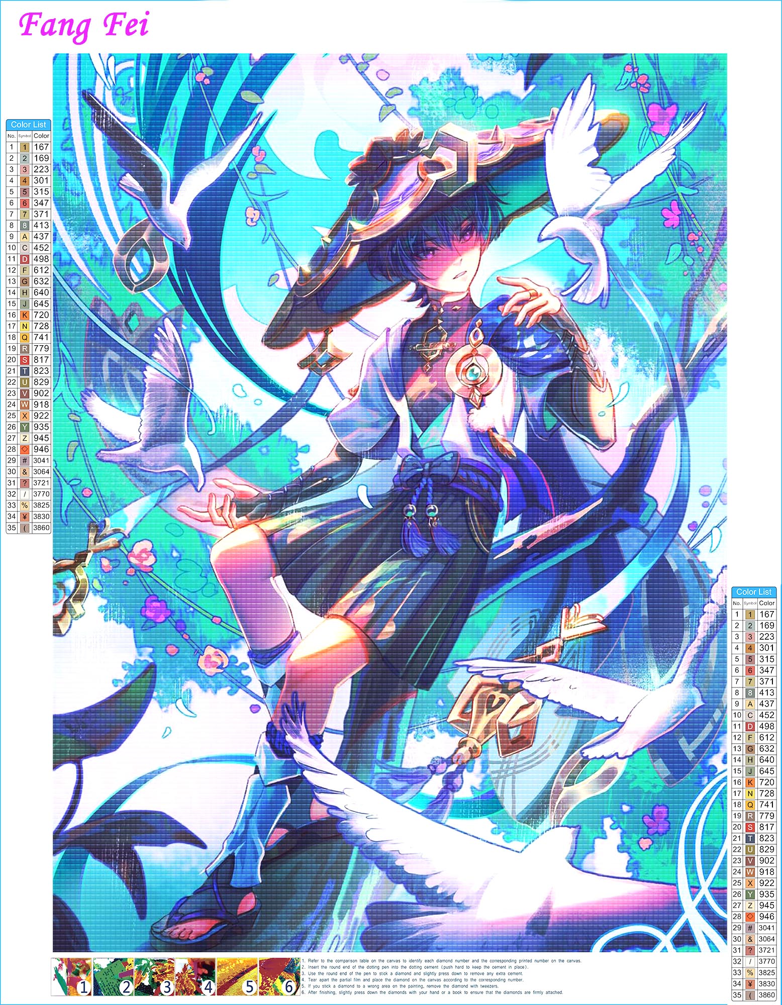 Anime Genshin Impact Full Dril - đánh giá và giá Resin Craft Genshin