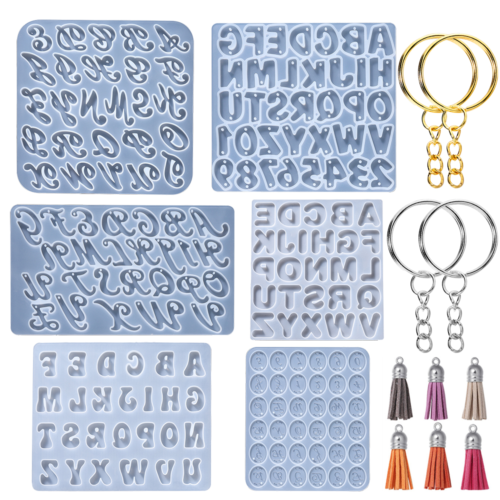 Alphabet Epoxy Resin Silicone  - đánh giá và giá Gold Foil Flakes