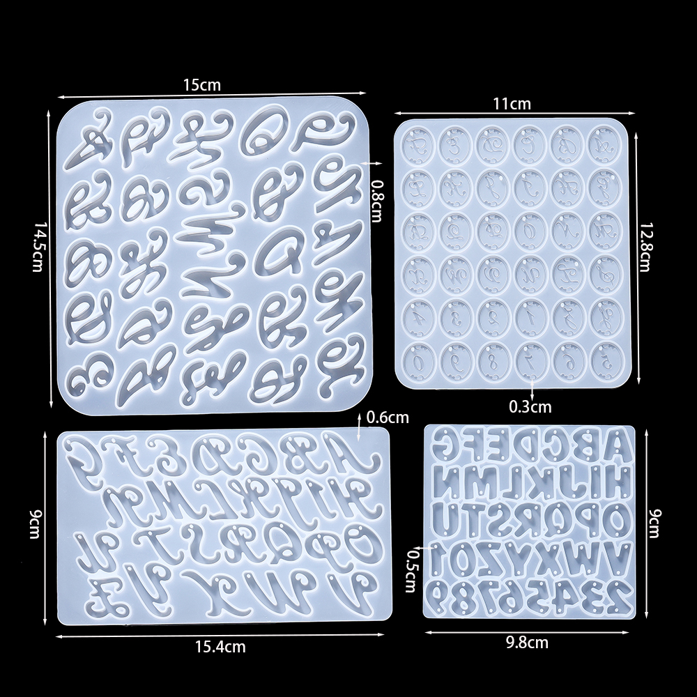 Alphabet Epoxy Resin Silicone  - đánh giá và giá Gold Foil Flakes
