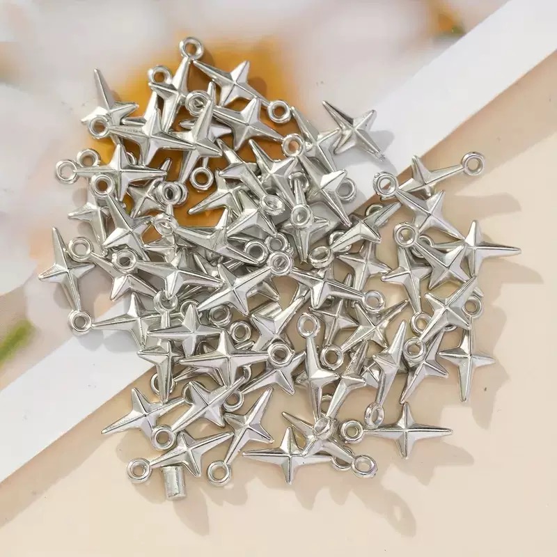 100pcs 16x8mm Charms Shining S - đánh giá và giá Resin Craft Projects