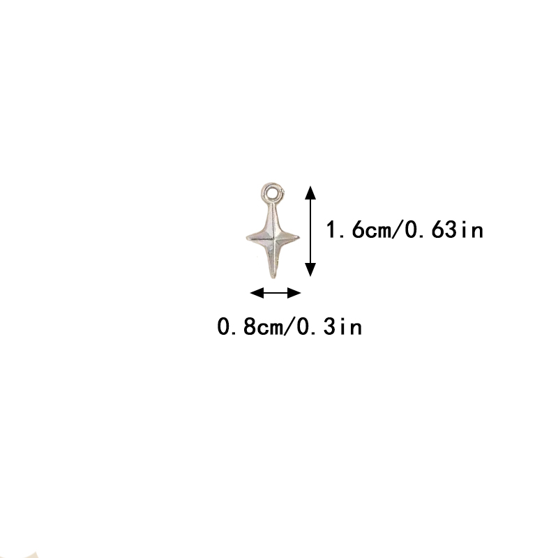 100pcs 16x8mm Charms Shining S - đánh giá và giá Resin Craft Projects
