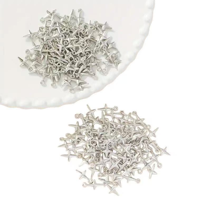 100pcs 16x8mm Charms Shining S - đánh giá và giá Resin Craft Projects