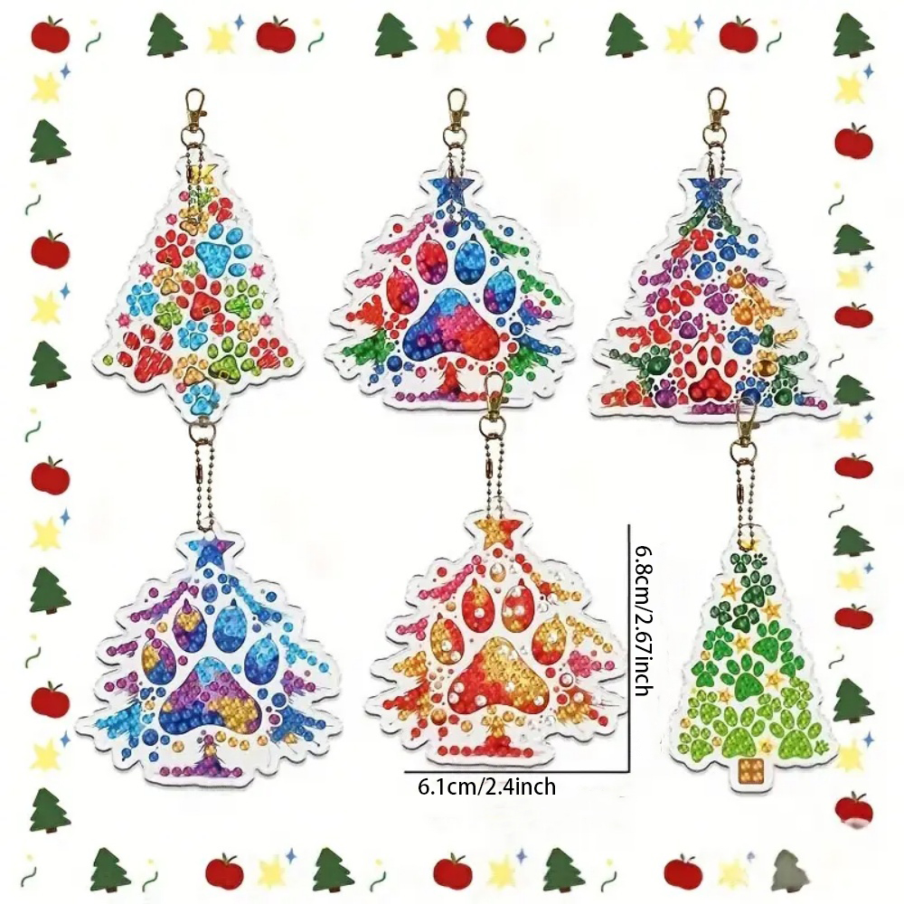6pcs/SetDIY Christmas tree pat - đánh giá và giá Resin Craft For Beginners