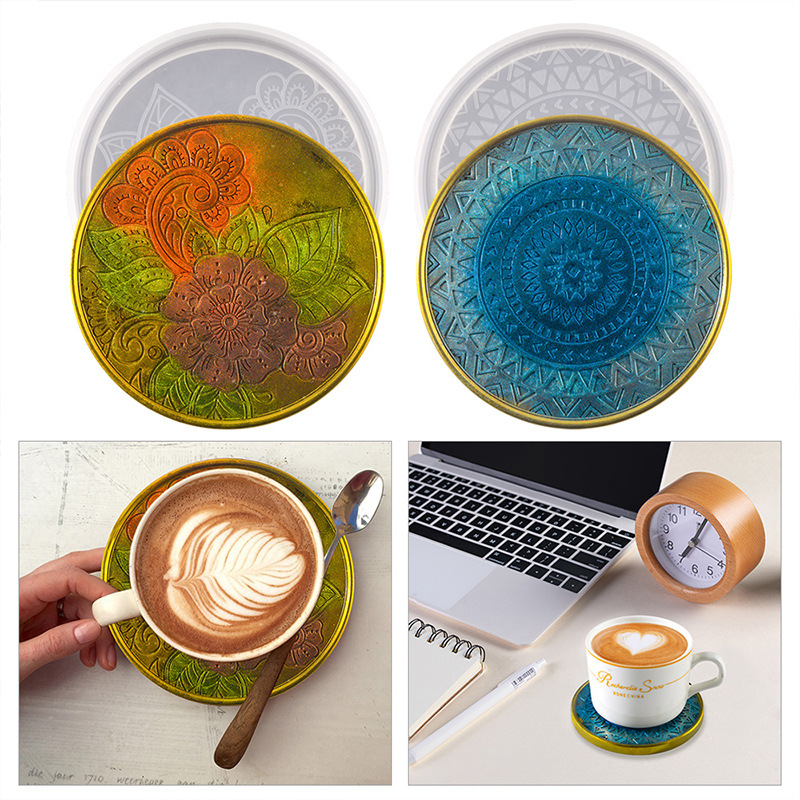 Flower Coaster Silicone Mold E - đánh giá và giá Coaster Mold Round
