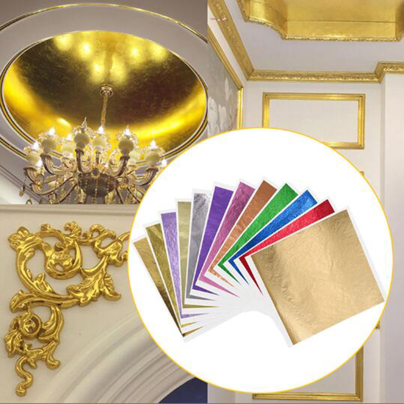 1000pcs/pack 13cm Leaf Sheets  - đánh giá và giá Gold Foil Flakes