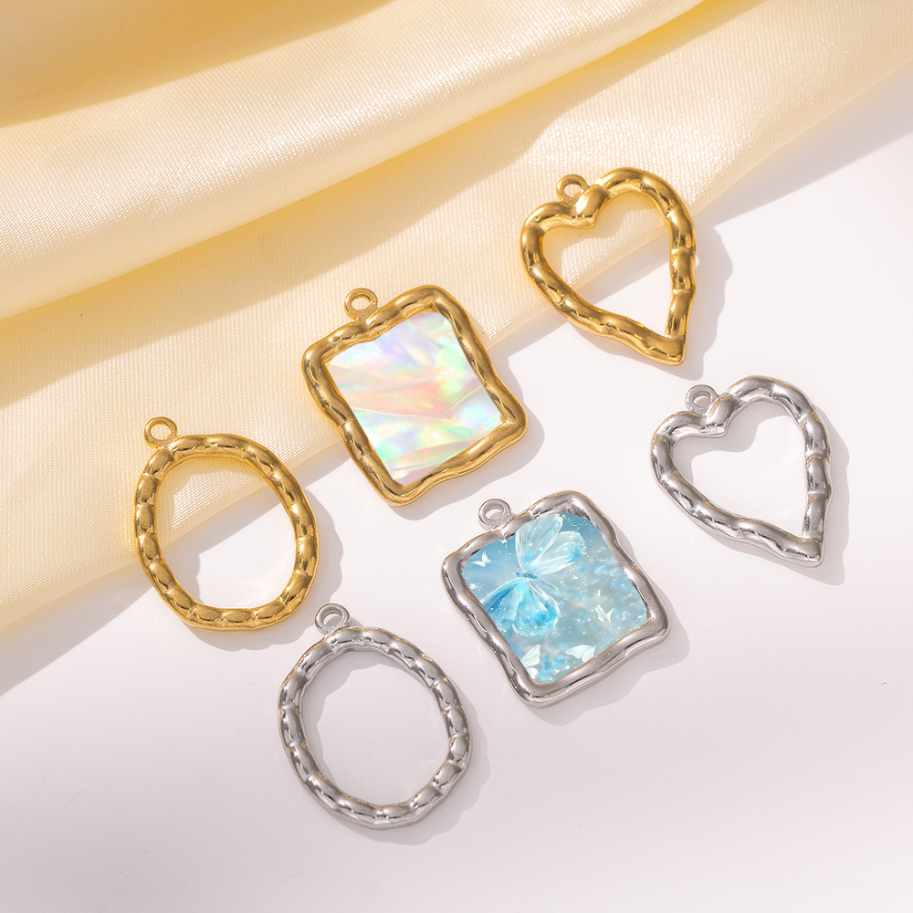 5pcs Stainless Steel Heart Rou - đánh giá và giá Resin Craft Projects