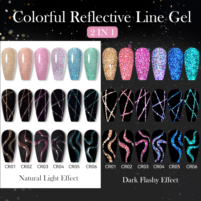 LILYCUTE 6Pcs/Set 5ml Reflecti - đánh giá và giá Resin Glitter Pack