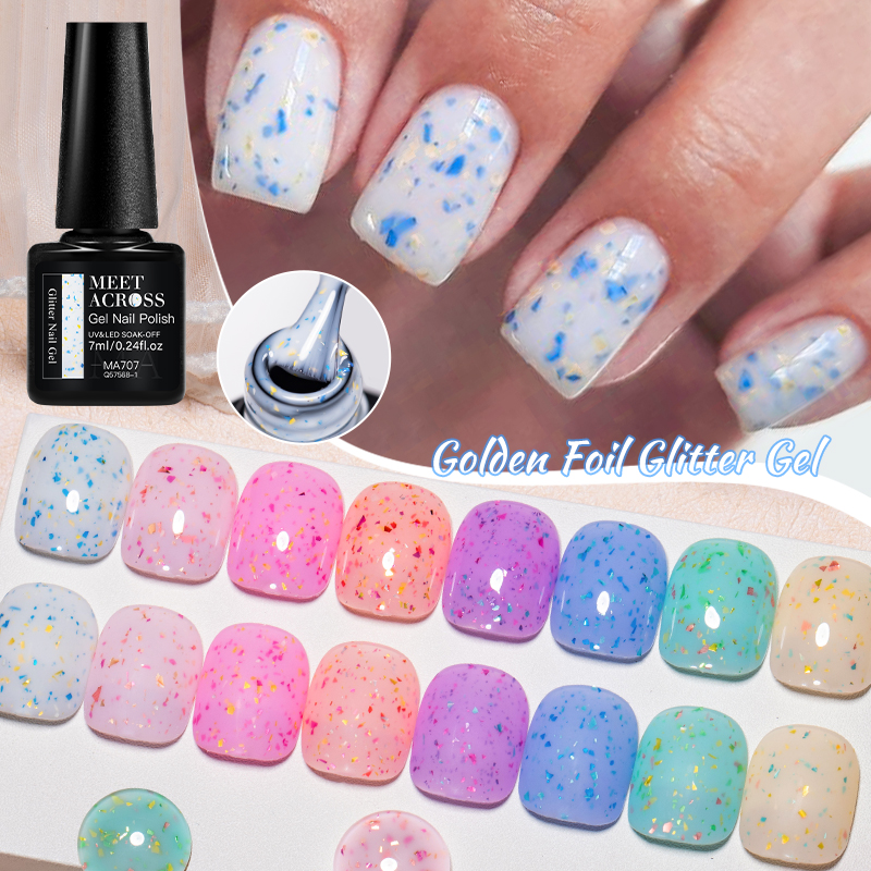 7ML MEET ACROSS Golden foil gl - đánh giá và giá Gold Foil Flakes