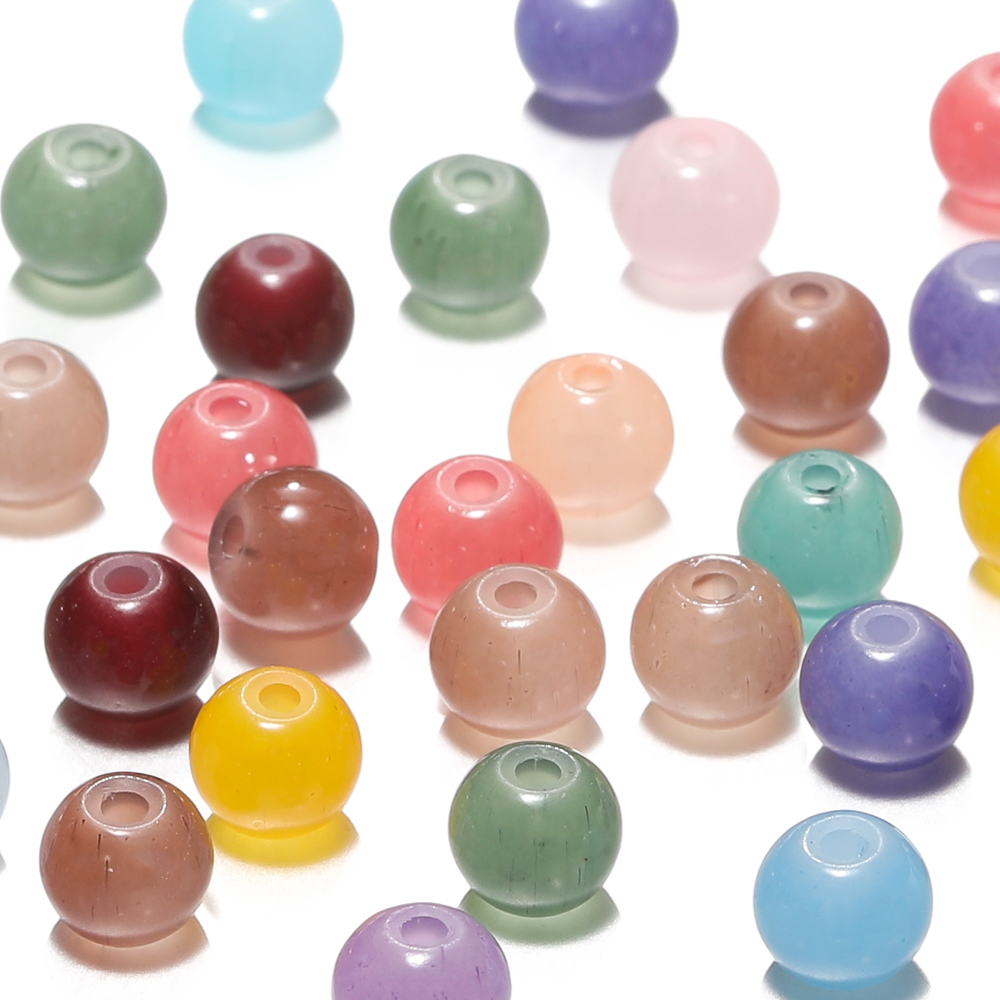 30/50pcs 6mm Glass Round Beads - đánh giá và giá Resin Craft Material