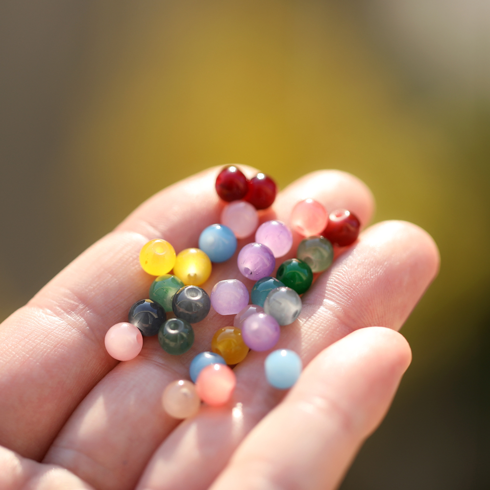 30/50pcs 6mm Glass Round Beads - đánh giá và giá Resin Craft Material