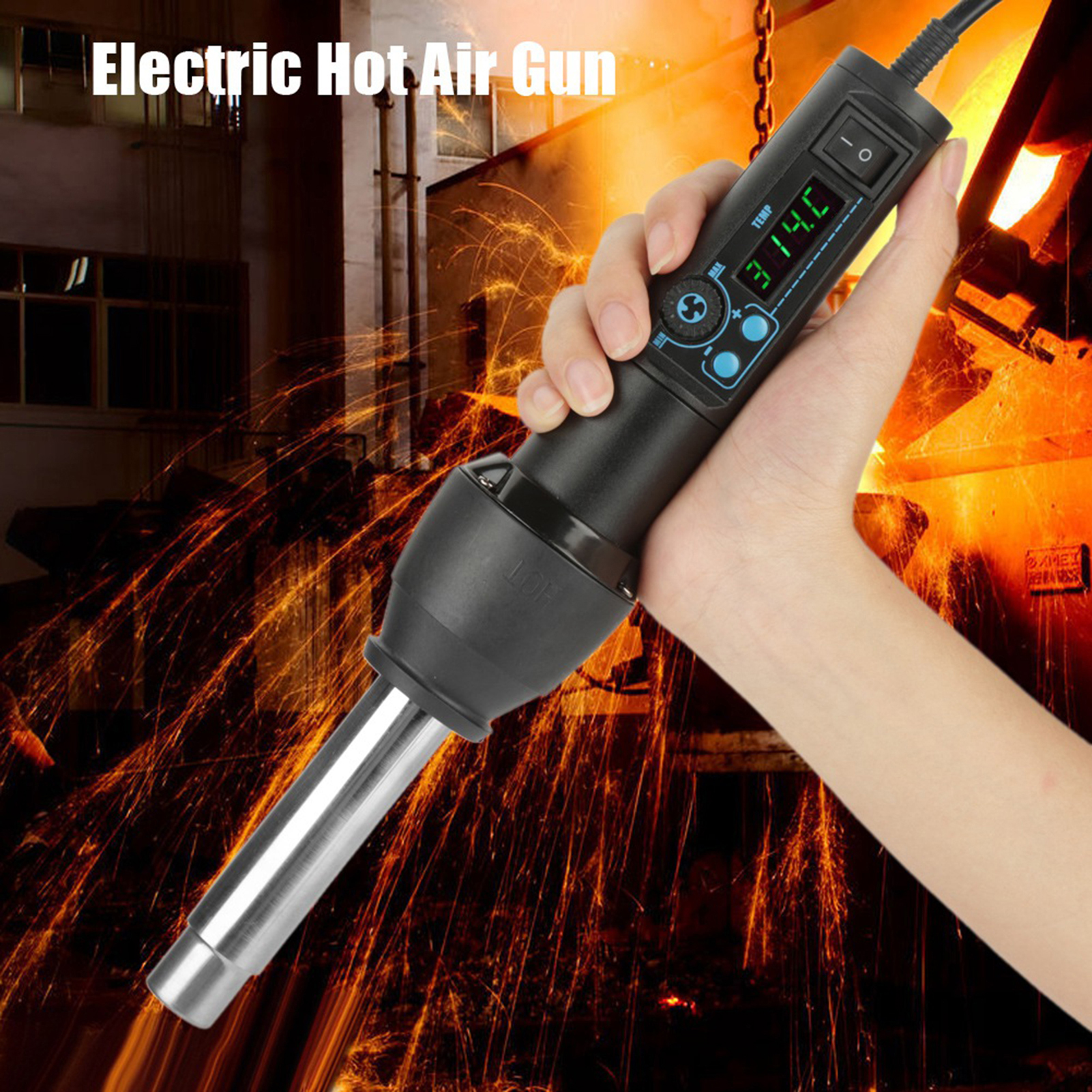 8858‑I / 650W LED Digital Disp - đánh giá và giá Heat Gun Small