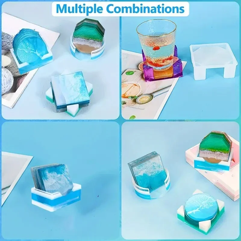 5Pcs/Set DlY Epoxy Resin Cup C - đánh giá và giá Silicone Mold Tray