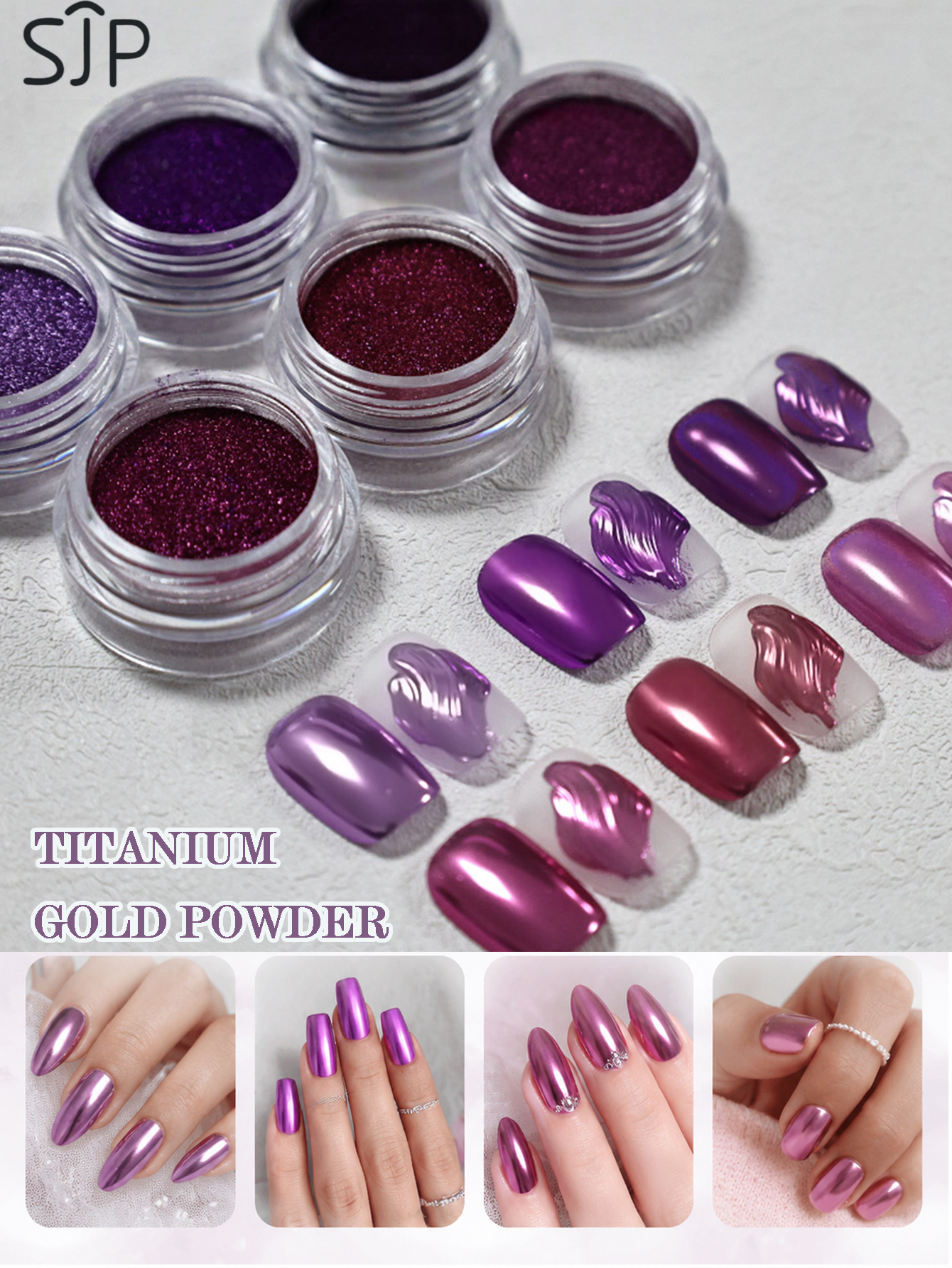 6-piece Electric Purple Series - đánh giá và giá Resin Glitter Pack