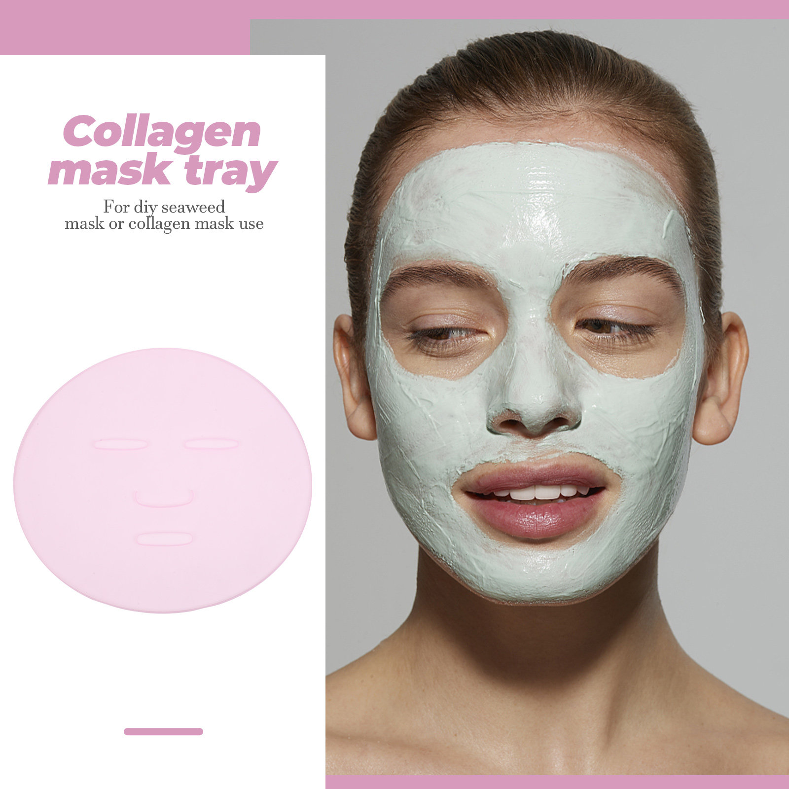 2Pcs DIY Seaweed Mask Mold Reu - đánh giá và giá Silicone Mold Tray
