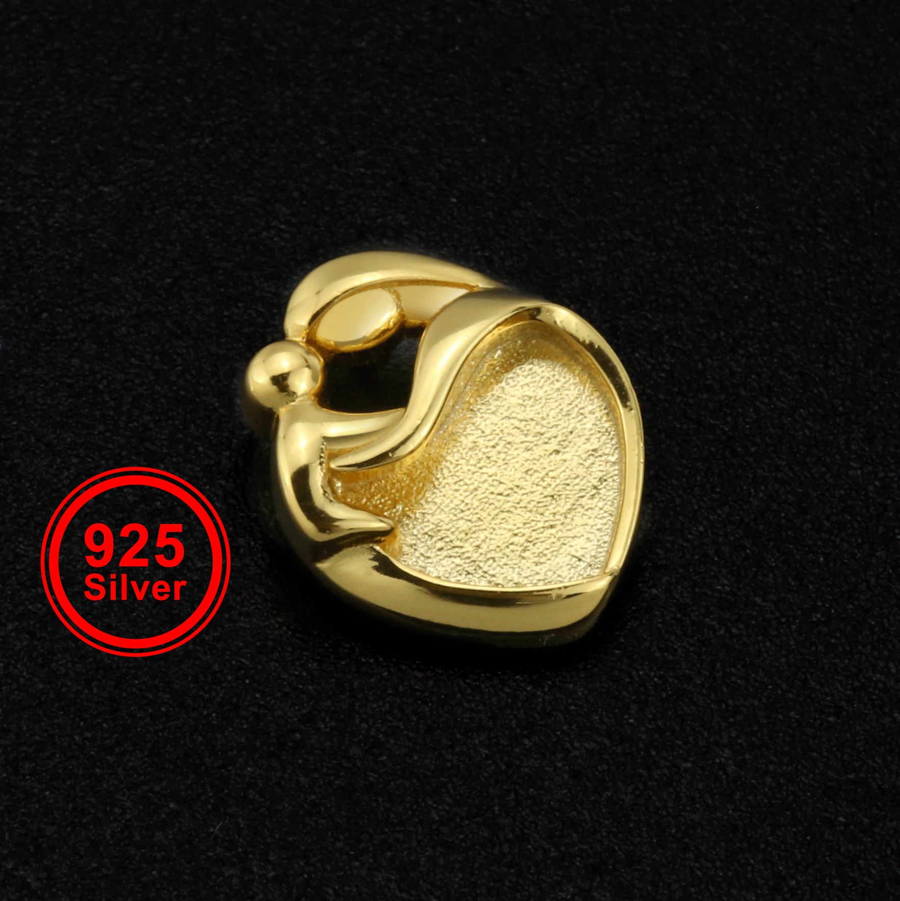 9MM Heart Bezel Settings Mothe - đánh giá và giá Bezels Set Pendant
