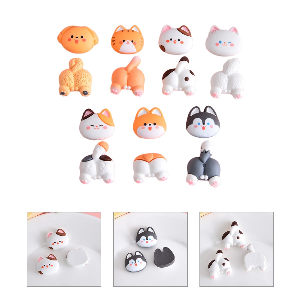 14Pcs DIY Resin Cartoon Charms - đánh giá và giá Resin Crafts Diy