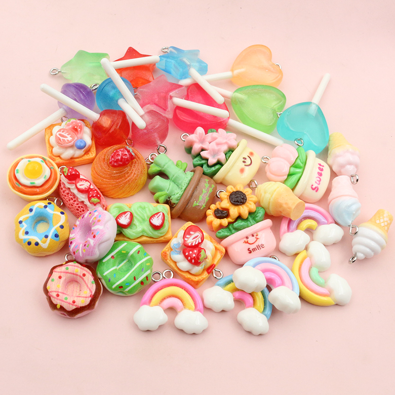 10pcs Mixed Colors Resin Cute  - đánh giá và giá Flower Preservation Resin
