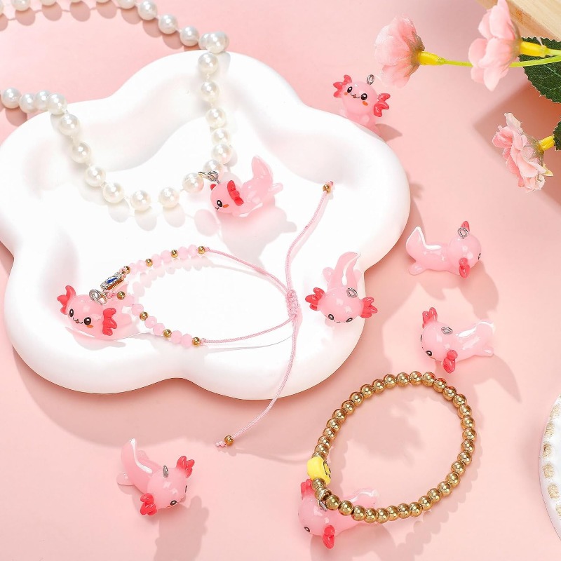 10PCS Resin Mini Axolotl Charm - đánh giá và giá Resin Crafts