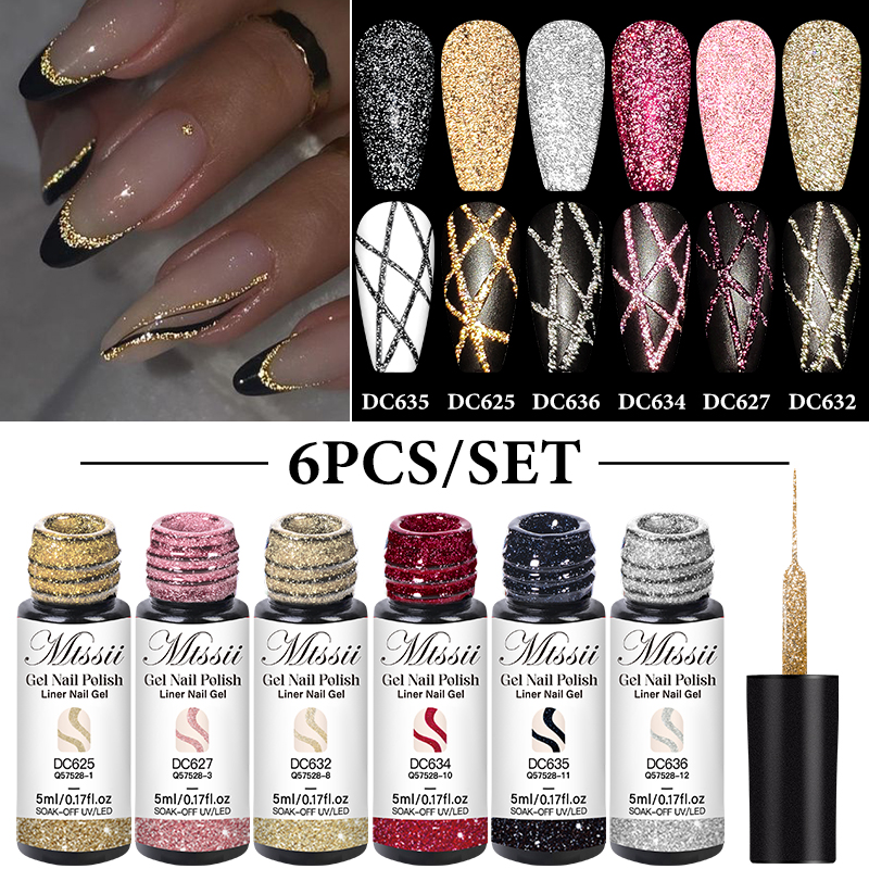 2/4/6pcs Reflective Glitter Li - đánh giá và giá Resin Glitter Pack