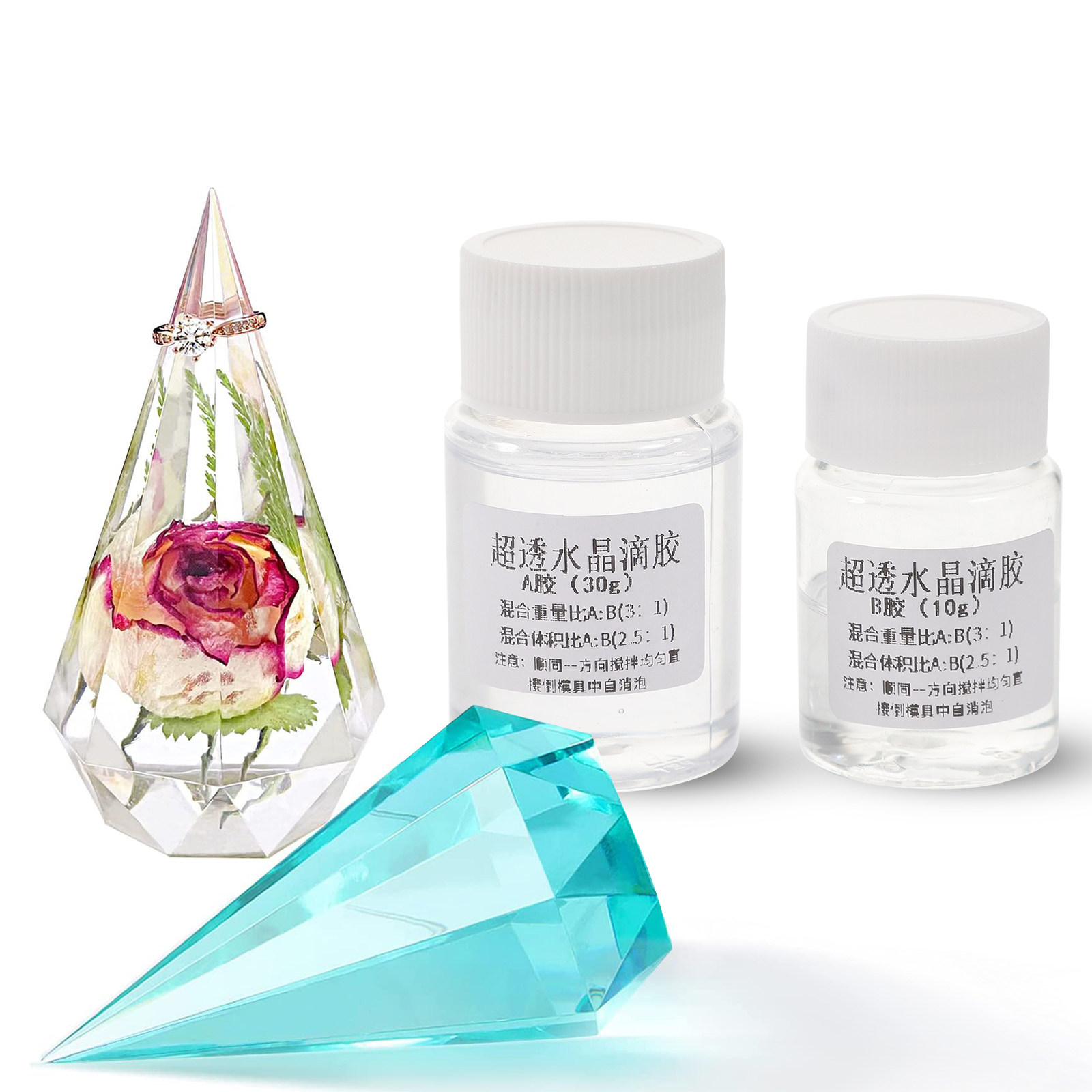 2Sets Clear Epoxy Resin Glue K - đánh giá và giá Resin Jewelry Kit