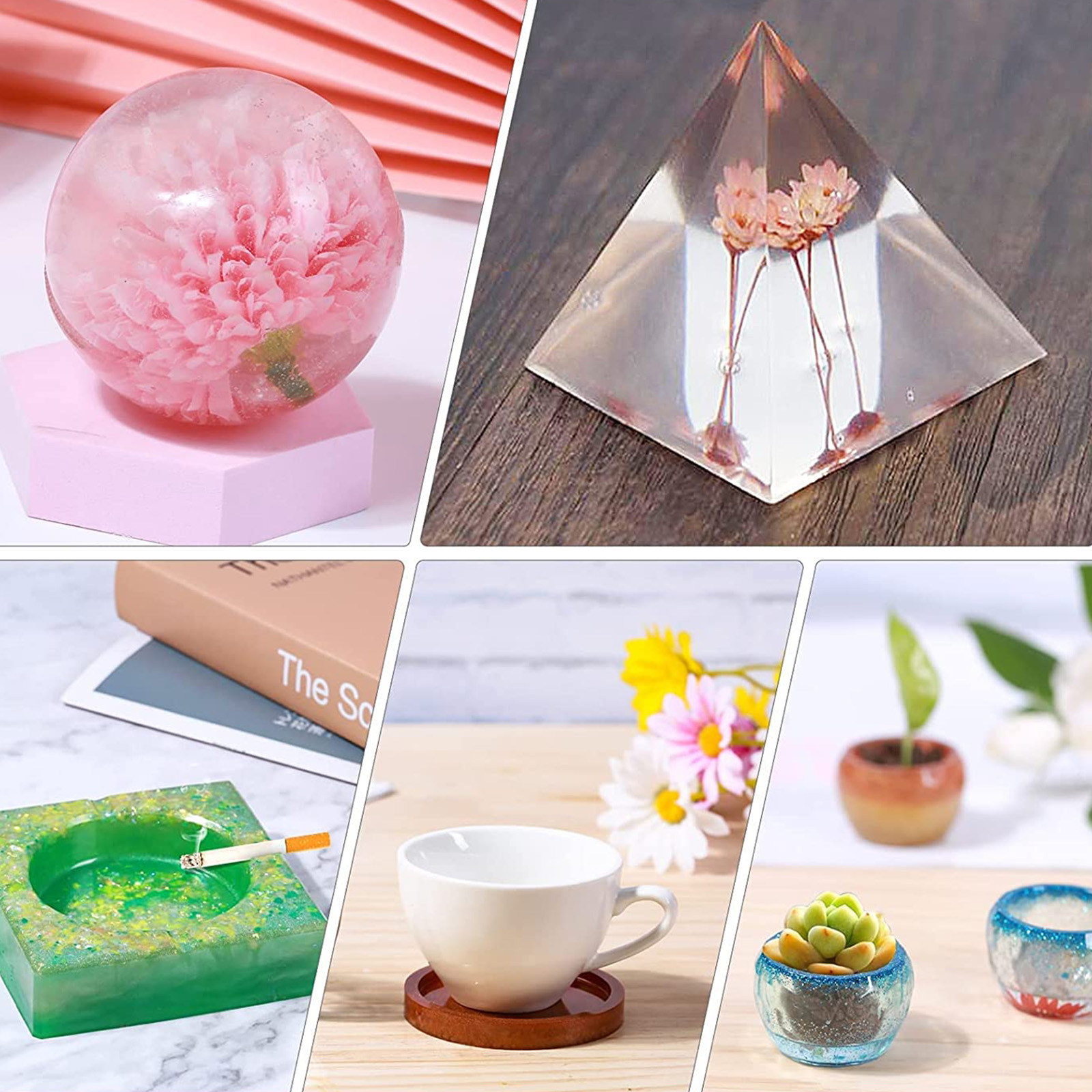 2Sets Clear Epoxy Resin Glue K - đánh giá và giá Resin Jewelry Kit