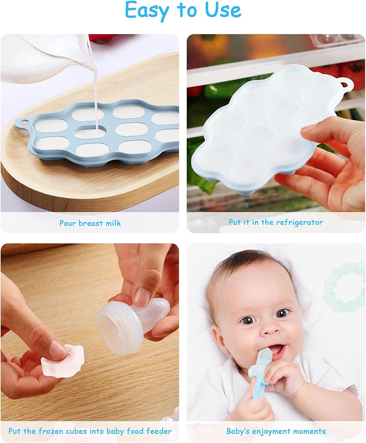 2-Pack Silicone Baby Food Free - đánh giá và giá Silicone Mold Tray