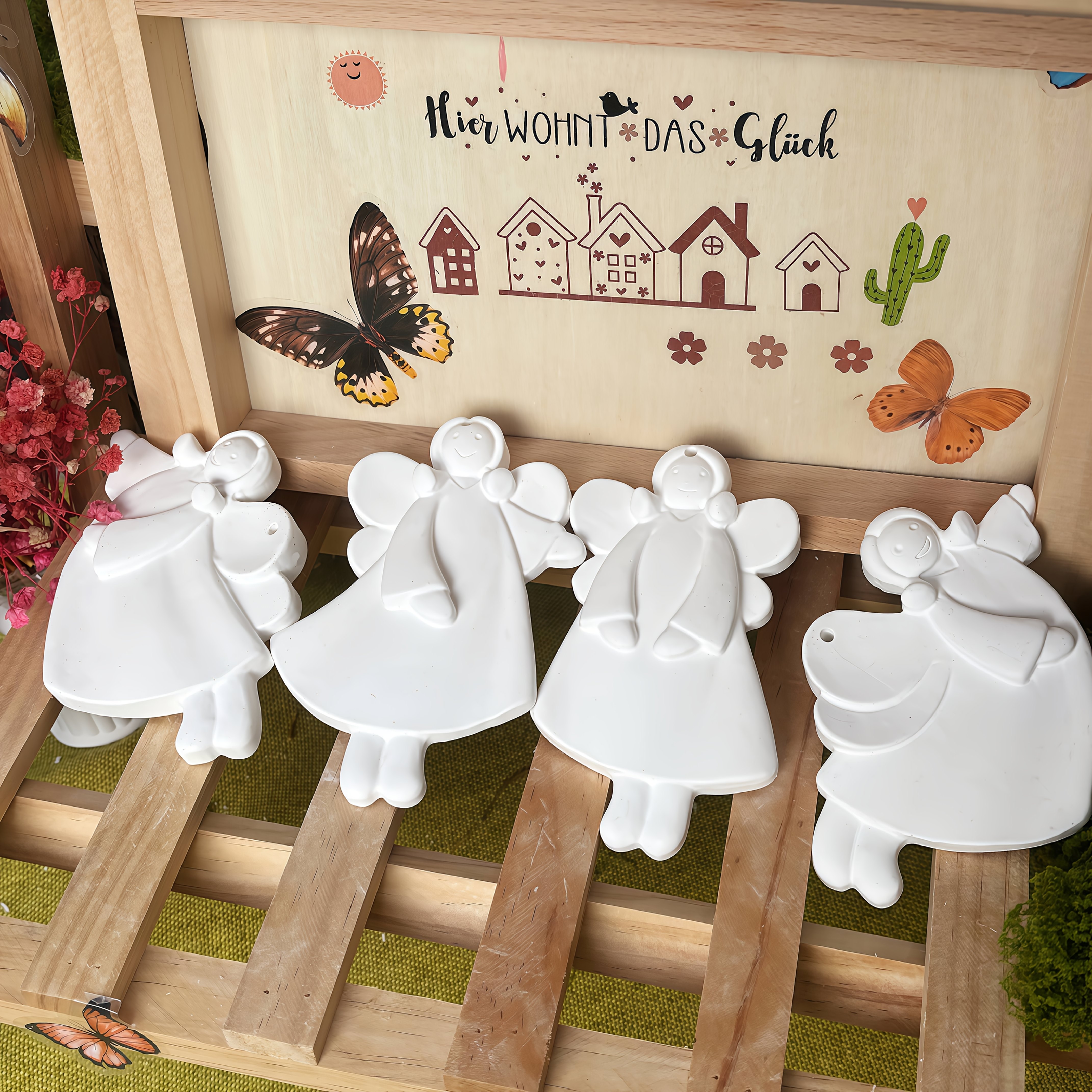 4pcs Angel Pendant Mold, Resin - đánh giá và giá Resin Craft Ideas