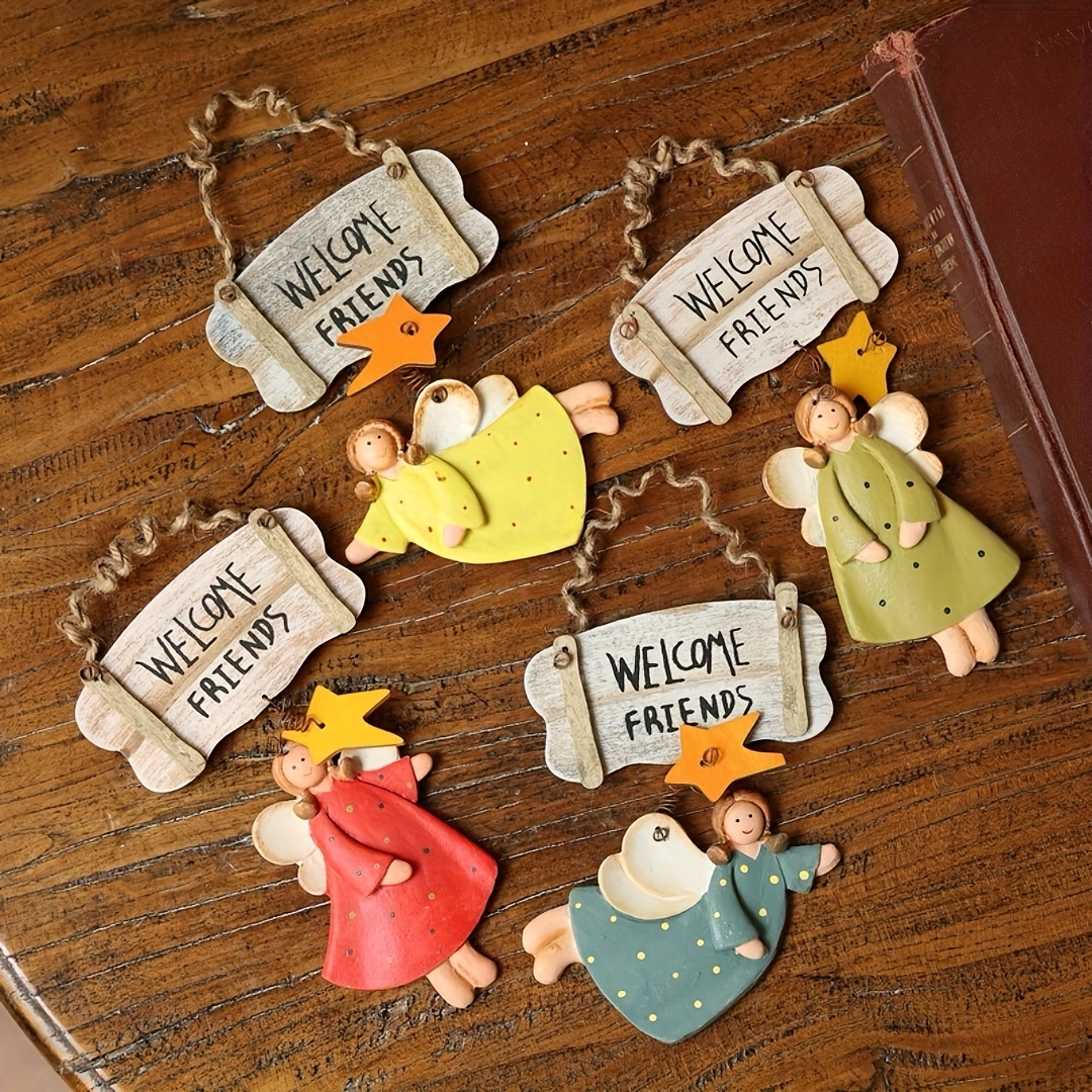 4pcs Angel Pendant Mold, Resin - đánh giá và giá Resin Craft Ideas