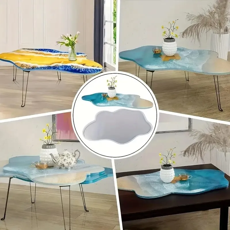 2026-Large 61cm Irregular tray - đánh giá và giá Resin Ocean Wave Mold